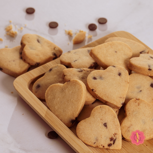 SABLÉS PETITS COEURS Chocolat & vanille - GOURMANTEN