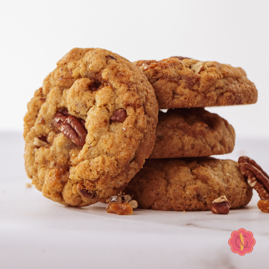 COOKIES SANS GLUTEN Noix de pécan & Caramel - GOURMANTEN