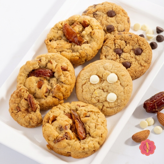 COFFRET COOKIES GOURMANTEN - Assortiment de 8 cookies sans gluten artisanaux.
