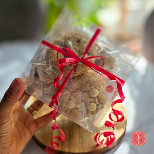 COFFRET COOKIES GOURMANTEN - Assortiment de 8 cookies sans gluten artisanaux.